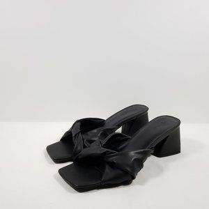Open Edit Cora Heel Sandal - Black 9.5M